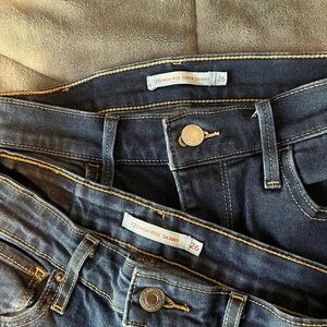 2 pairs of High-Rise Super Skinny Women’s Jeans - Dark Indigo